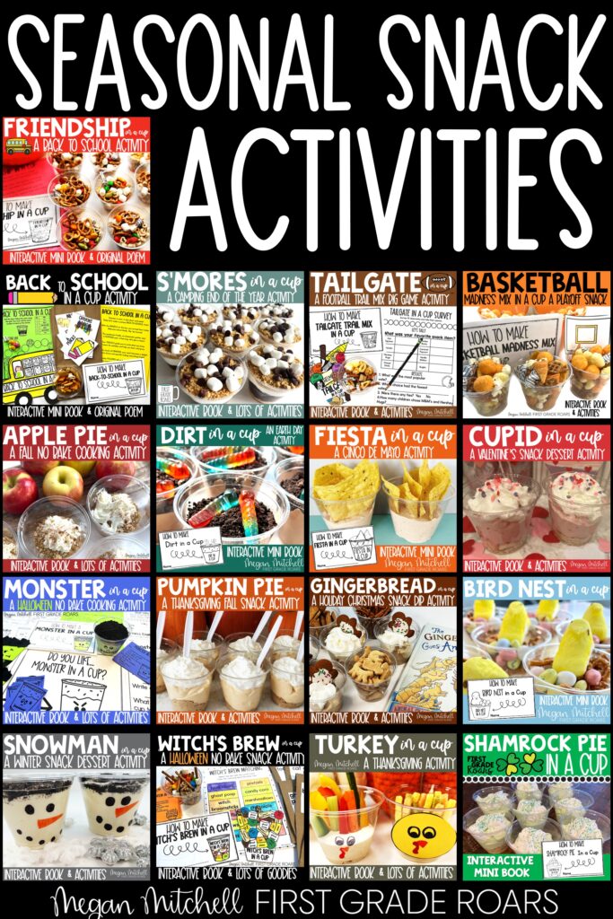 Snack in a Cup activities bundle