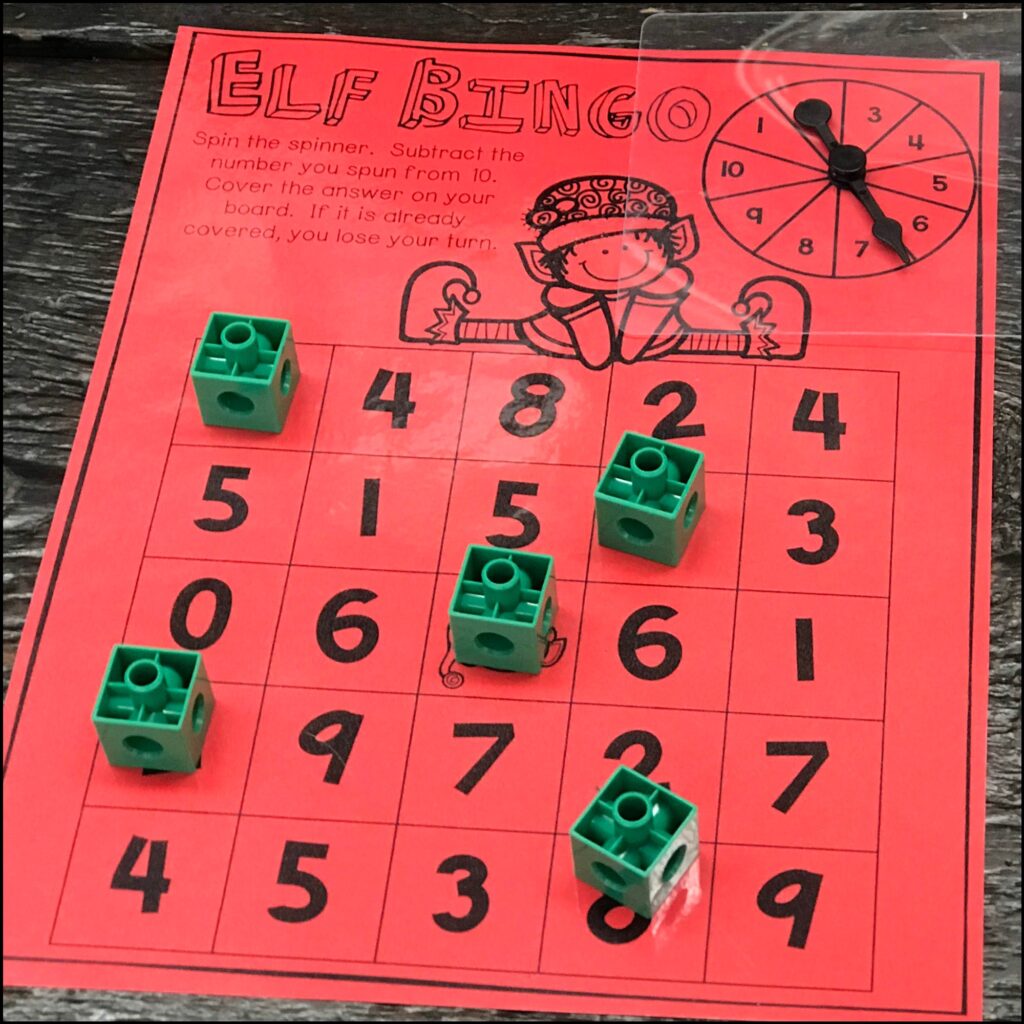 elf bingo game